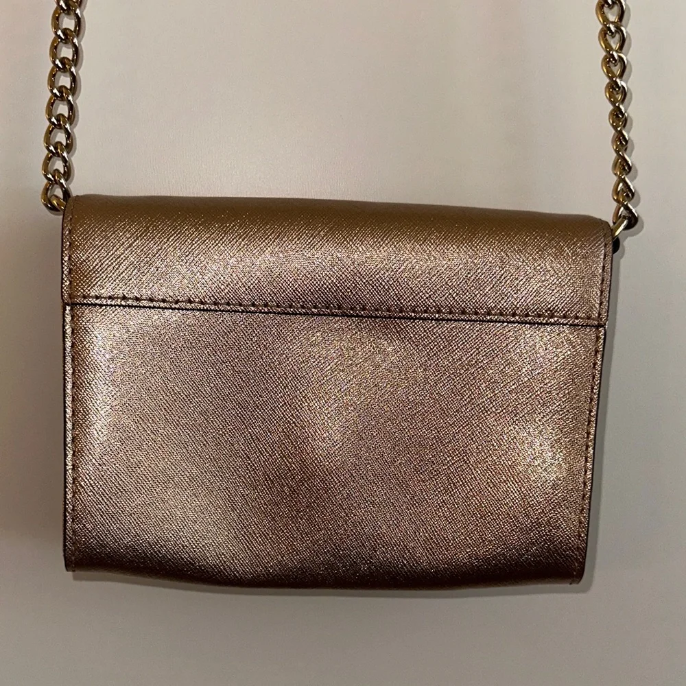 Kate Spade Rose Gold Metallic Crossbody Bag